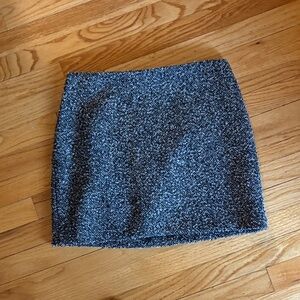 H&M Charcoal Tweed Mini Skirt